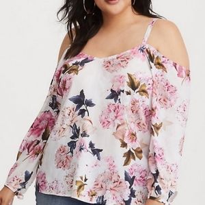 Light and airy cold shoulder top